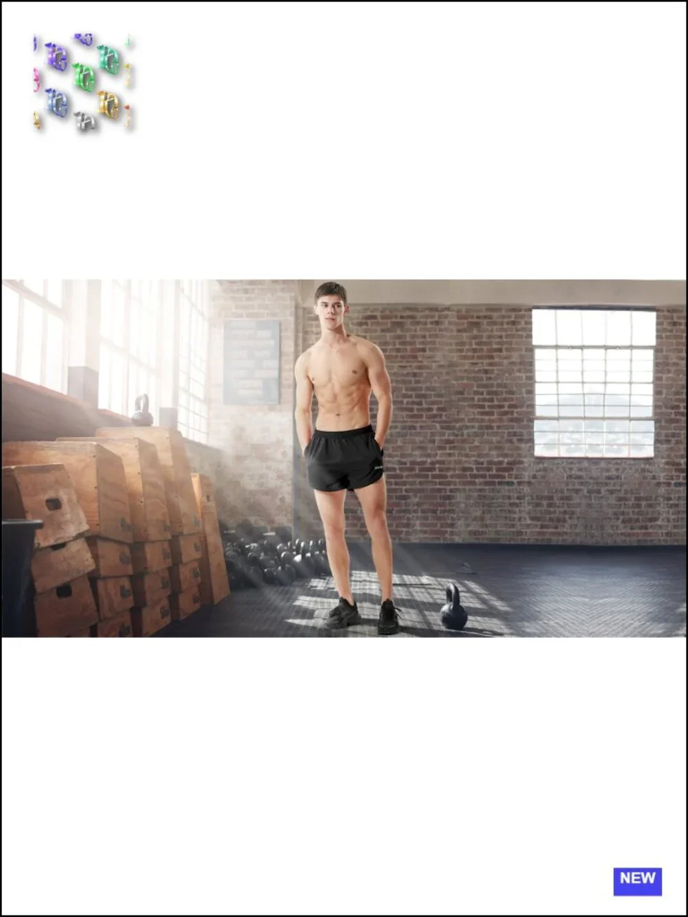 Men's Running Shorts 3 inch with Zipper Pockets Athletic Gym Workout